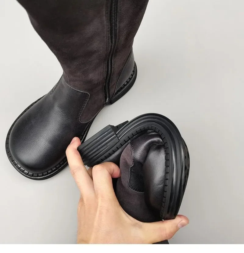 Aubrey Shearling Riding Boots