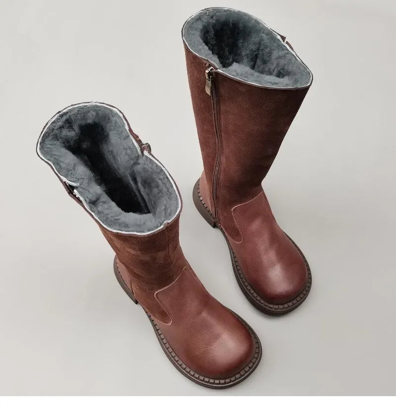 Aubrey Shearling Riding Boots