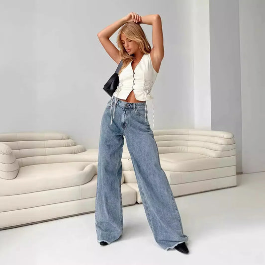 Thea Relaxed Wide-Leg Jeans