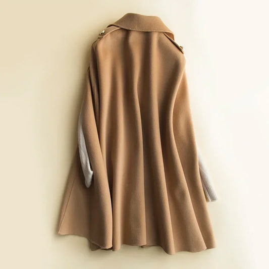 Marisol Wool Cape Coat